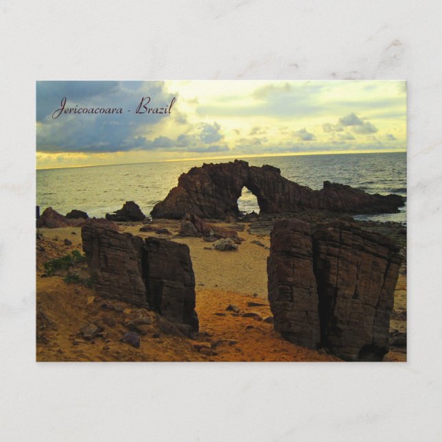Pedra Furada, Jericoacoara, Brasilien Postkarte (Vorderseite)