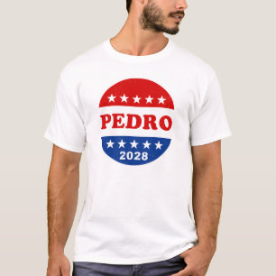 Pedro 2028 Vintage Rot Weiß Blau Wähler T-Shirt
