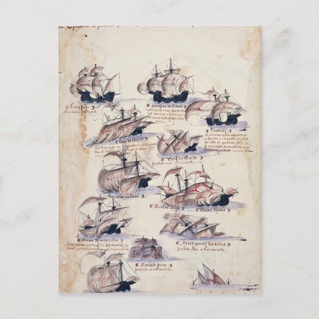 Pedro Alvares Cabral Postkarte (Vorderseite)