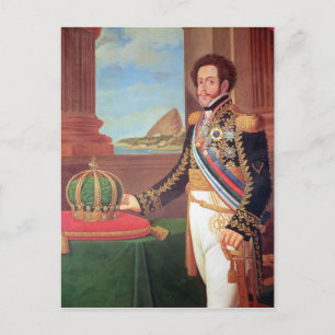 Pedro I Kaiser von Brasilien, 1825 Postkarte