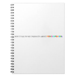 Pedro Pascal Funny Rainbow Notebook Journal Notizblock
