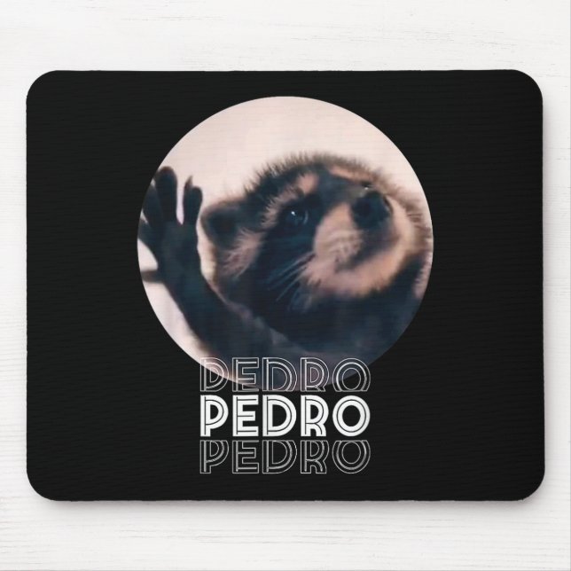 Pedro Racoon Dance Populäre Internet Meme Mapache  Mousepad (Vorne)