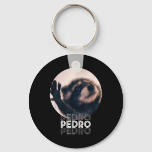 Pedro Racoon Dance Populäre Internet Meme Mapache  Schlüsselanhänger