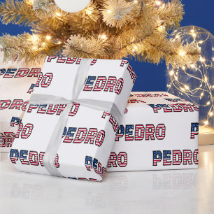 Pedro Vorname Name USA US Geschenkpapier Papier