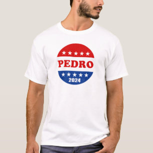 Pedro Wählerbutton 2024 Wahlen T-Shirt