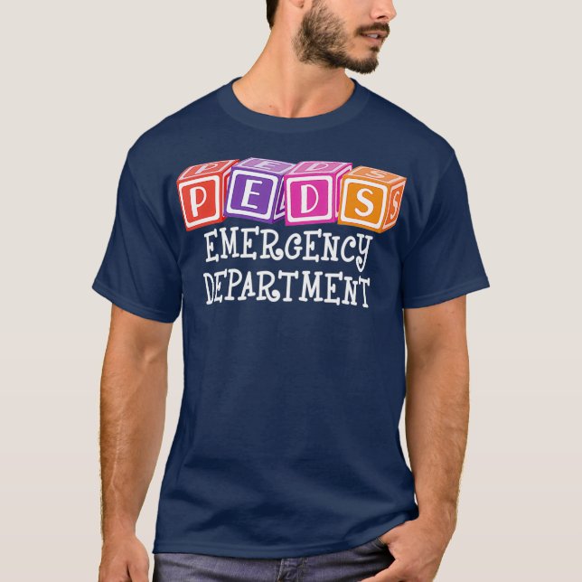 PEDS Emergency Department Nurse RN ER Pädiatrie T-Shirt (Vorderseite)