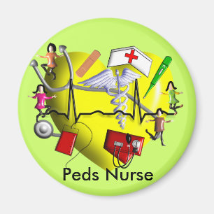 Peds Nurse Geschenke Adorable 3D Grafik ARt Magnet