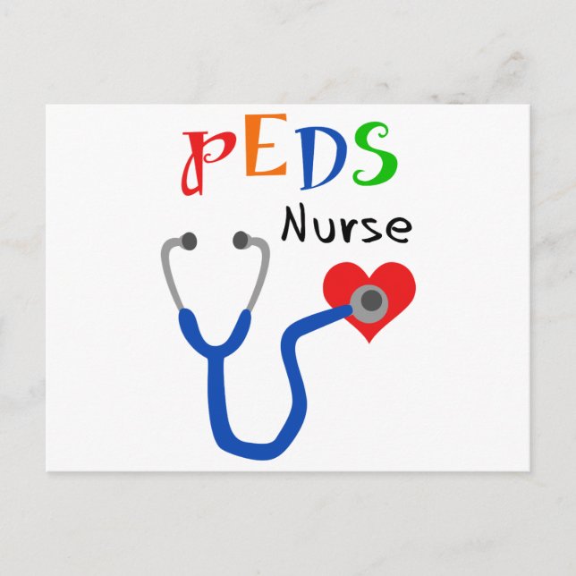 PEDS Nurse Postkarte (Vorderseite)