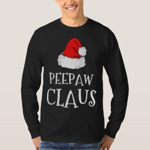 Pee-Paw Claus Christmas Hat Group Matching Pajama T-Shirt