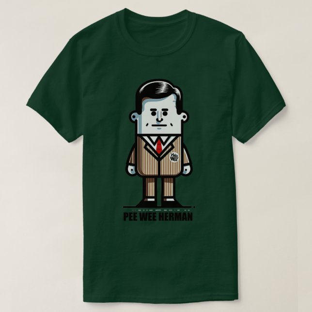 Pee Wee Herman Fan Art T-Shirt (Design vorne)