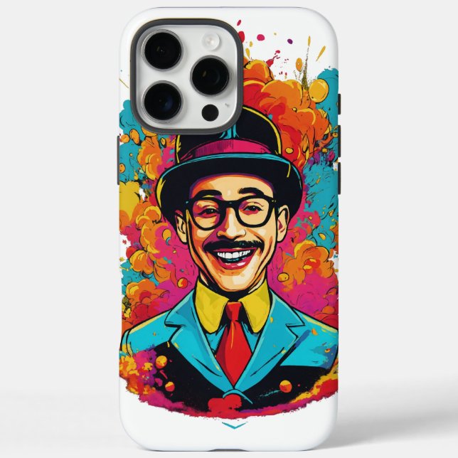 Pee Wee Herman iPhone 16 Pro Max Case" iPhone 16 Pro Max Hülle (Rückseite)