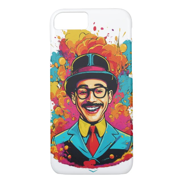 Pee Wee Herman Laughing iPhone Case (Rückseite)