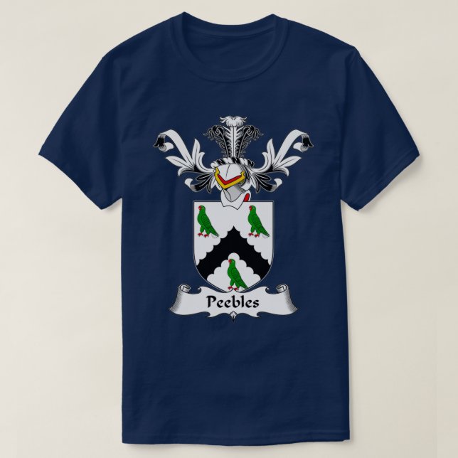 Peebles-Familienwappen T-Shirt (Design vorne)