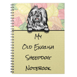 Peee mignonne Vieux carnet de chien de mouton angl