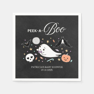 Peek-A-Boo Geist Halloween Junge Baby Shower Serviette