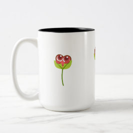 peek a boo heart zweifarbige tasse