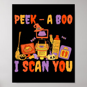 Peek A Boo ich scanne dich Soky Sonographer Ultras Poster