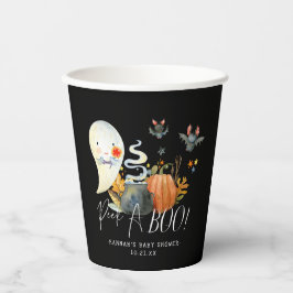Peek A-Boo Little Ghost Halloween Baby Shower Pappbecher