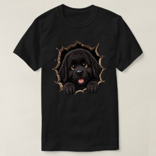 Peek A Boo Newfie-Welpe T-Shirt