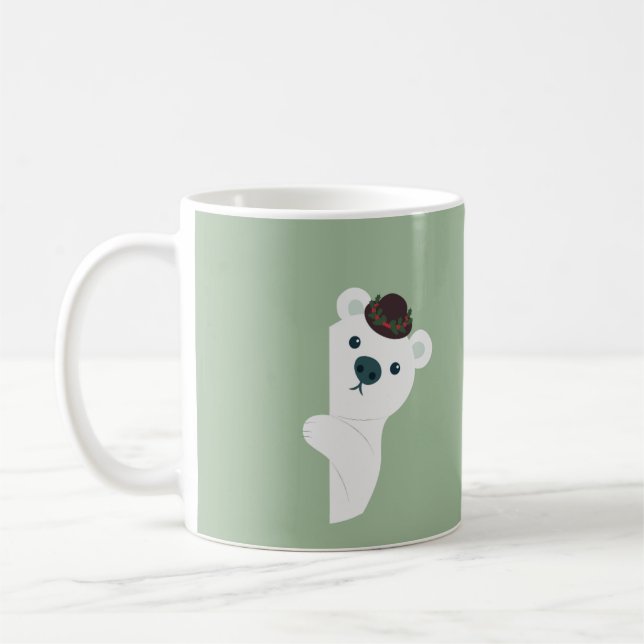 Peek-a-Boo - Polar Bear Kaffeetasse (Links)