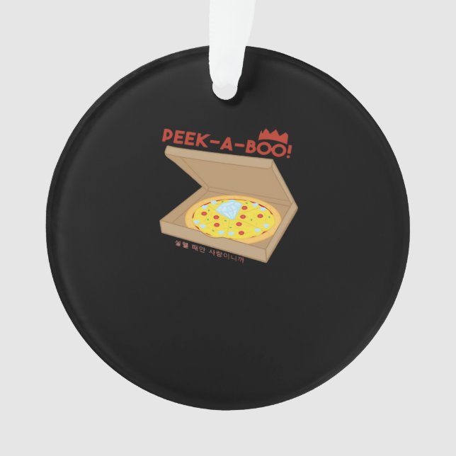 Peekabo Basic & Funny Design Ornament (Vorderseite)