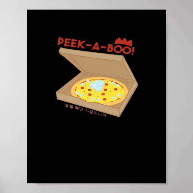 Peekabo Basic & Funny Design Poster (Vorne)