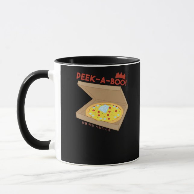 Peekabo Basic & Funny Design Tasse (Links)