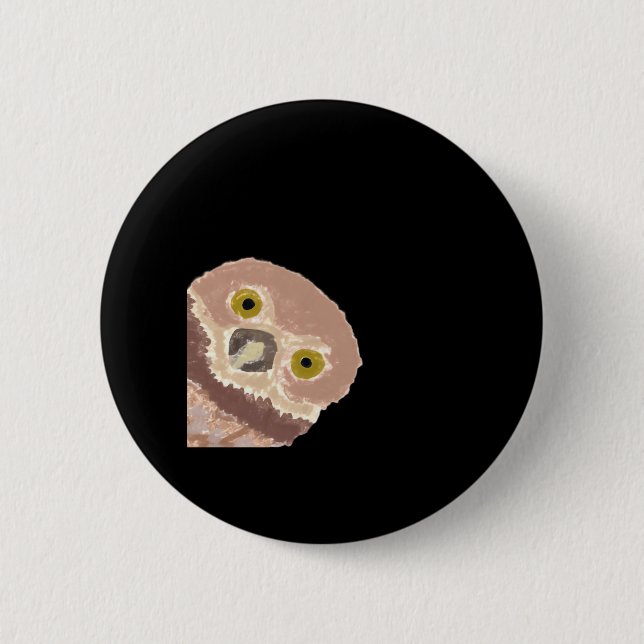Peekabo Funny Design für Halloween Button (Vorderseite)