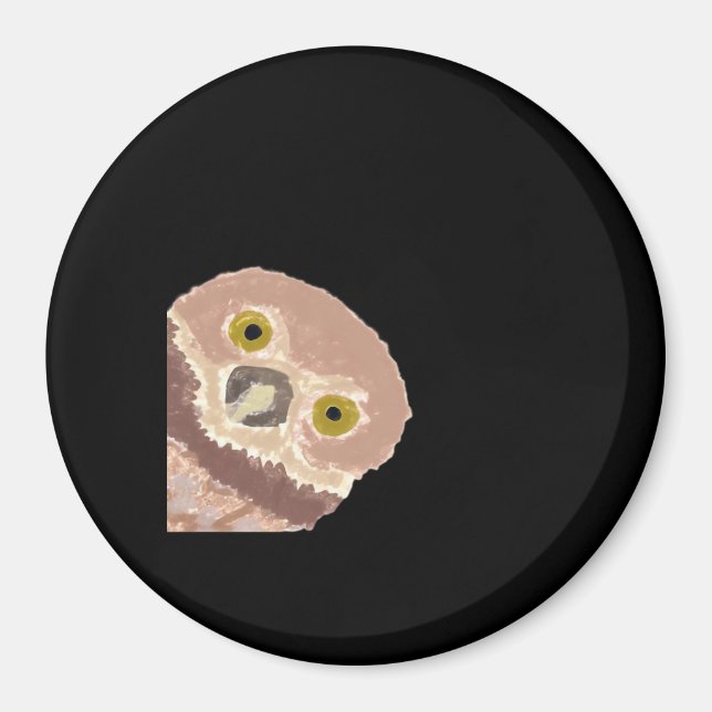 Peekabo Funny Design für Halloween Magnet (Vorne)