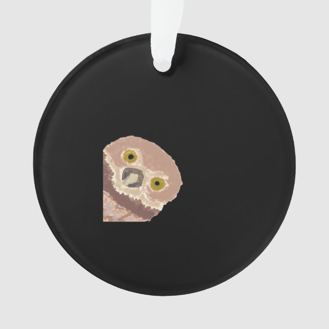 Peekabo Funny Design für Halloween Ornament (Vorderseite)