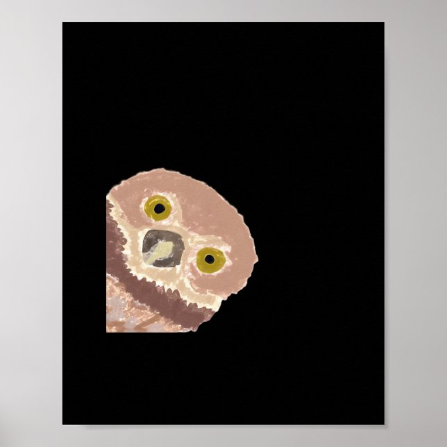 Peekabo Funny Design für Halloween Poster (Vorne)