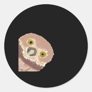 Peekabo Funny Design für Halloween Runder Aufkleber