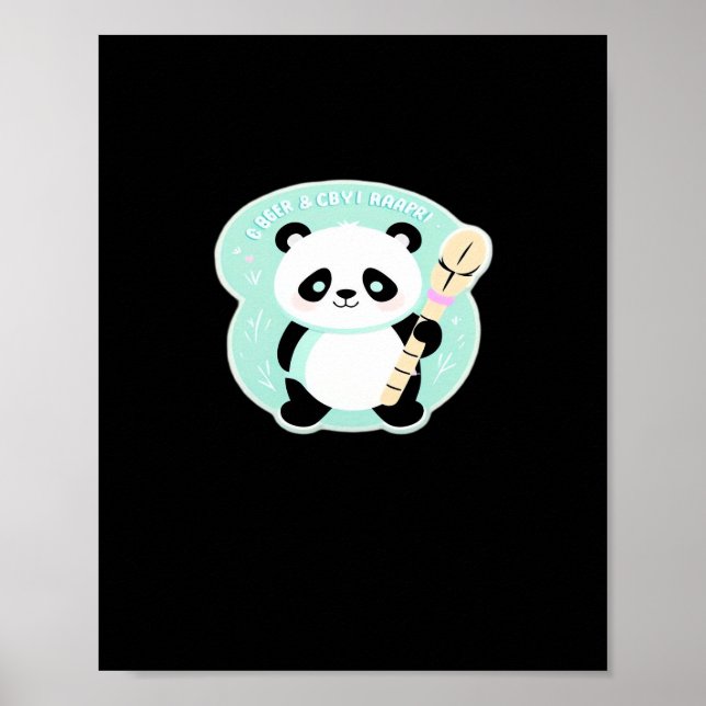Peekabo Panda Poster (Vorne)