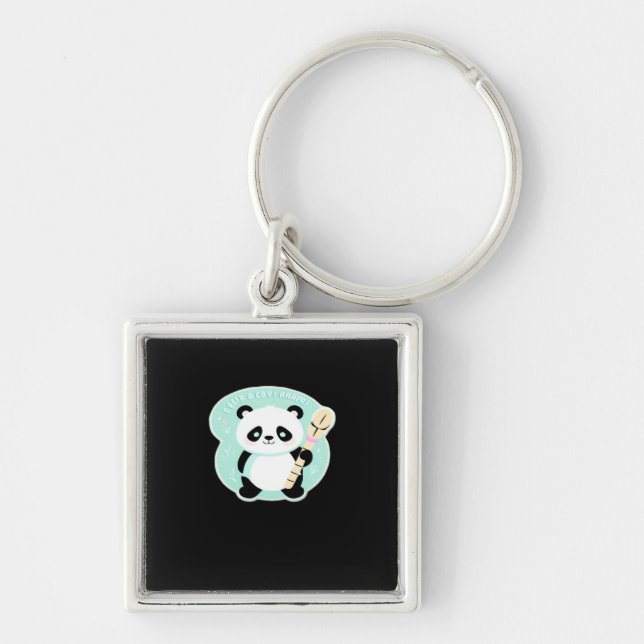 Peekabo Panda Schlüsselanhänger (Vorne)