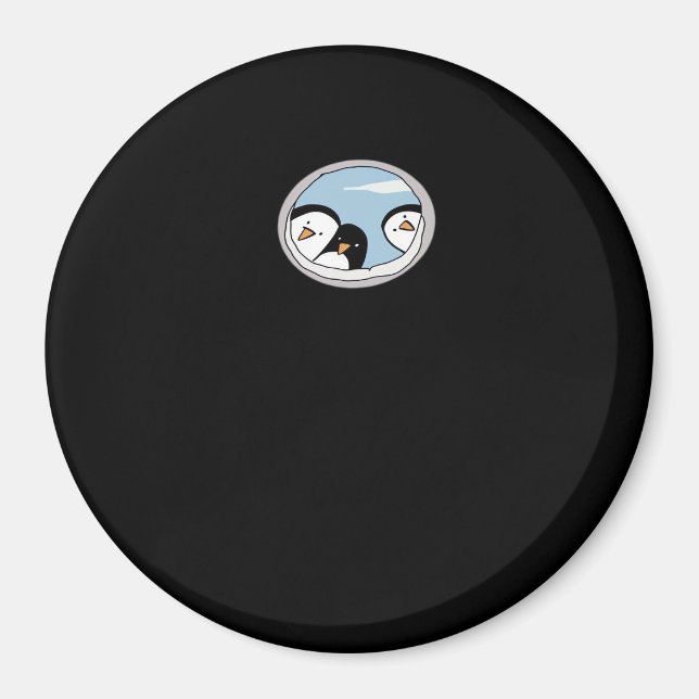 Peekabo Penguins Magnet (Vorne)