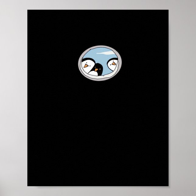 Peekabo Penguins Poster (Vorne)