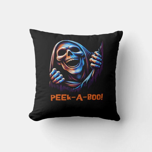 Peekabo Poltergeist Prankster Kissen (Vorderseite)