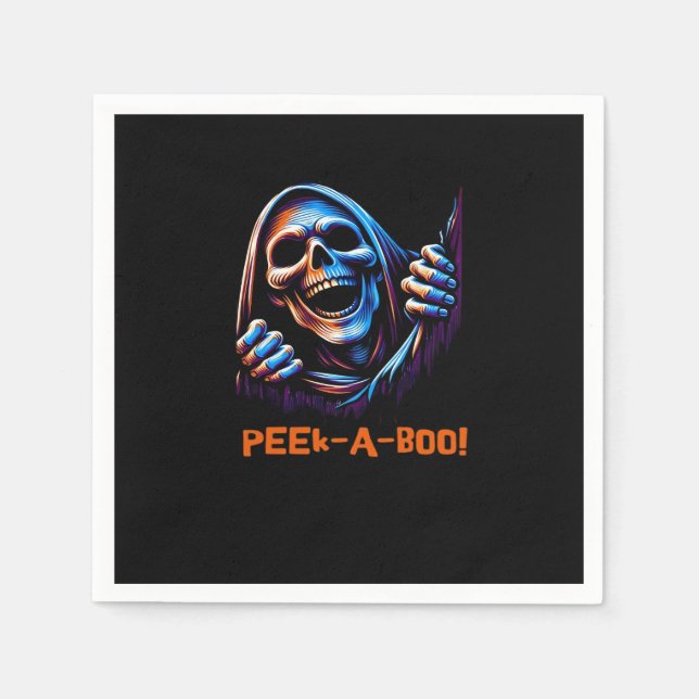Peekabo Poltergeist Prankster Serviette (Vorderseite)