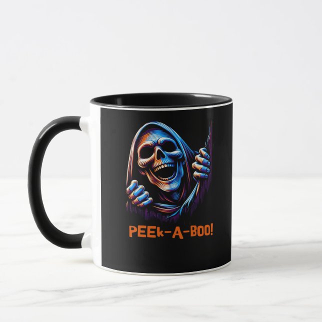 Peekabo Poltergeist Prankster Tasse (Links)