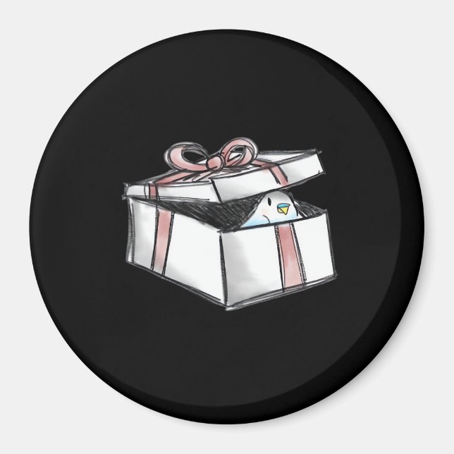 Peekabo Present Magnet (Vorne)