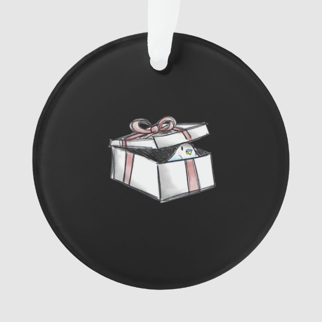 Peekabo Present Ornament (Vorderseite)