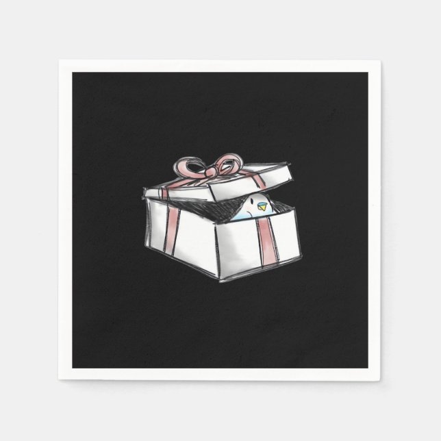 Peekabo Present Serviette (Vorderseite)