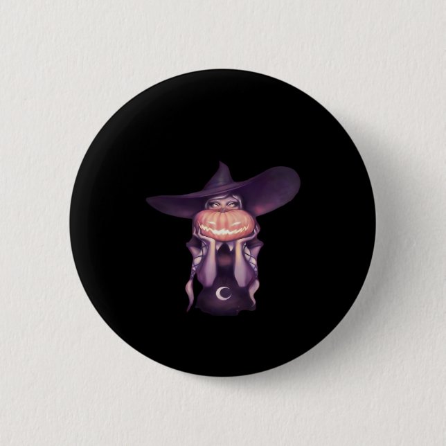 Peekabo Pumpkin Button (Vorderseite)