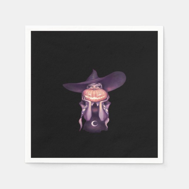 Peekabo Pumpkin Serviette (Vorderseite)