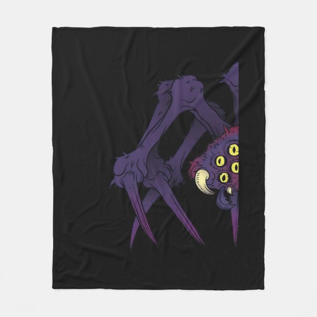 Peekabo Spider Fleecedecke (Vorderseite)