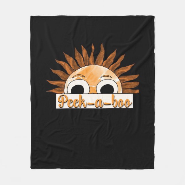 Peekabo Sunshine Fleecedecke (Vorderseite)