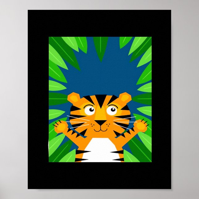 Peekabo Tiger Poster (Vorne)