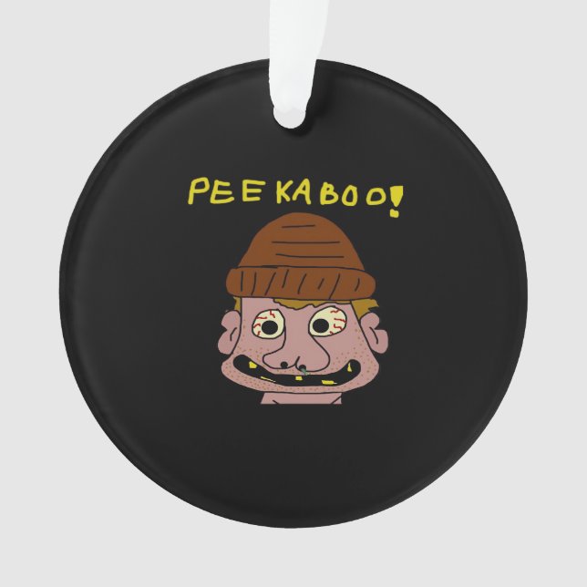 Peekabo Weird Man Ornament (Vorderseite)