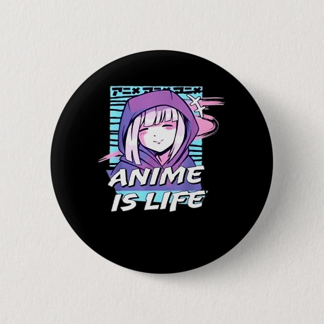 Peekaboo Anime Funny Button (Vorderseite)