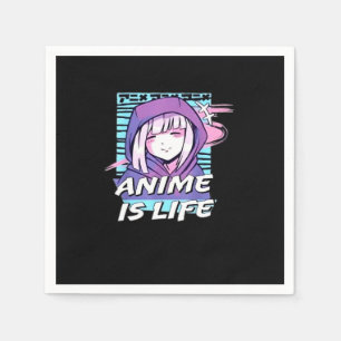 Peekaboo Anime Funny Serviette